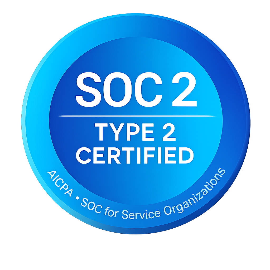 SOC 2 Type 2 Certified — AICPA SOC for Service Organizations